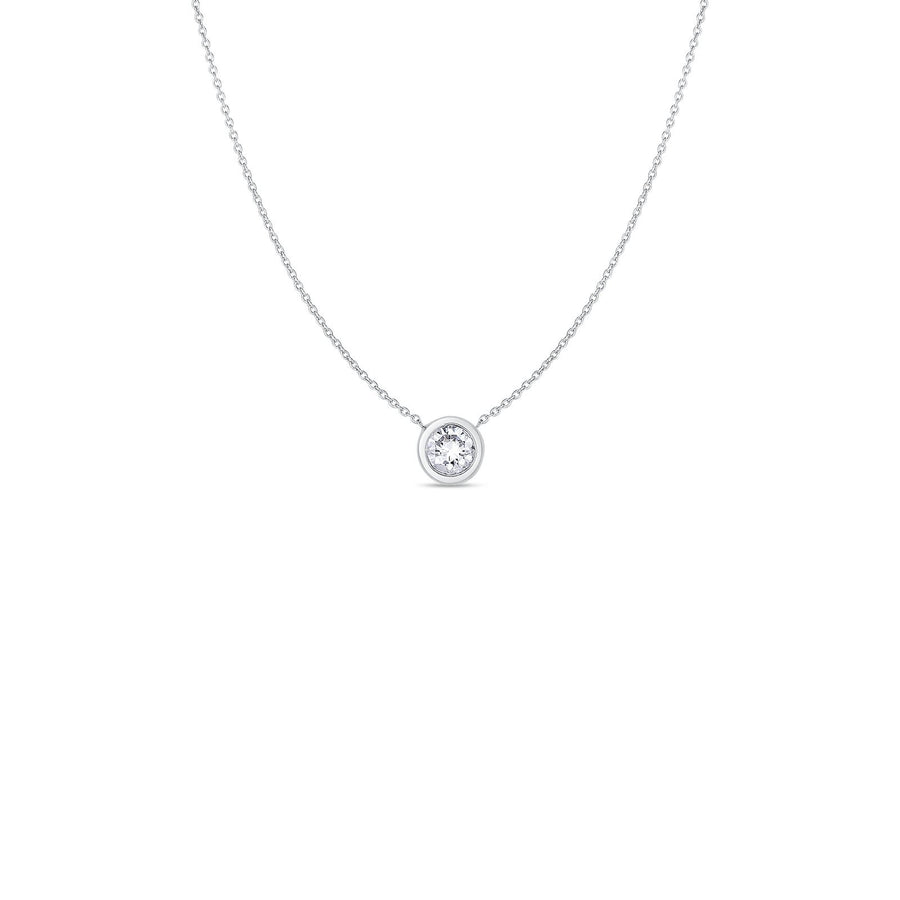 Roberto Coin Bezel Set Diamond Necklace -