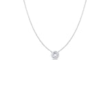 Roberto Coin Bezel Set Diamond Necklace -