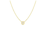 Roberto Coin Diamonds by the Inch Single Bezel Necklace-Roberto Coin Bezel Set Diamond Necklace -