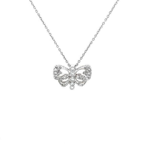 Roberto Coin Butterfly Diamond Necklace-Roberto Coin Butterfly Diamond Necklace -