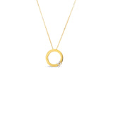 Roberto Coin Circle of Life Flower Necklace-Roberto Coin Circle of Life Flower Necklace - 8883002AXCHX