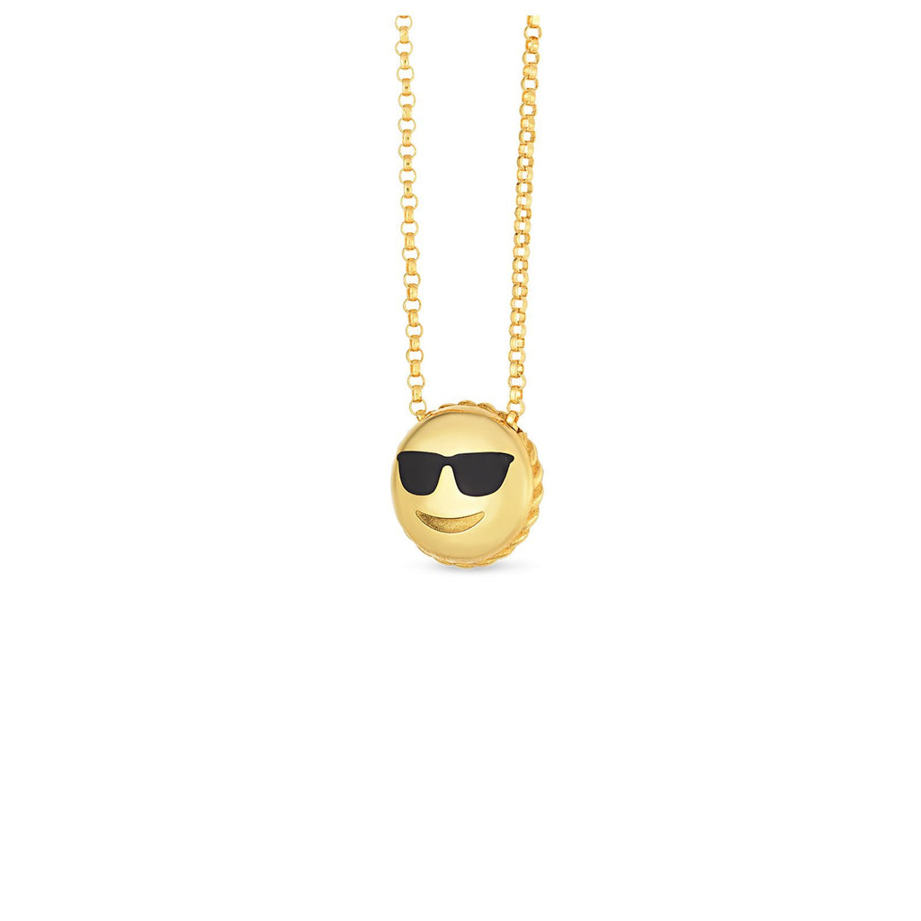 Roberto Coin Cool Emoji Pendant -