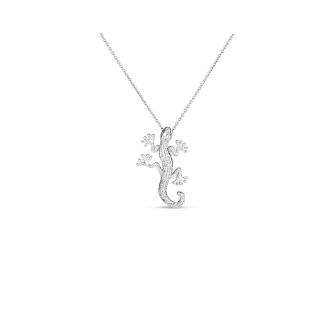 Roberto Coin Diamond Gecko Necklace-Roberto Coin Diamond Gecko Pendant -