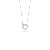 Roberto Coin Diamond Medium Open Heart Pendant -