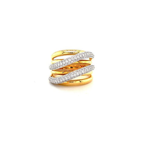 Roberto Coin Diamond Ring-Roberto Coin Diamond Ring - 518787AJ65X0