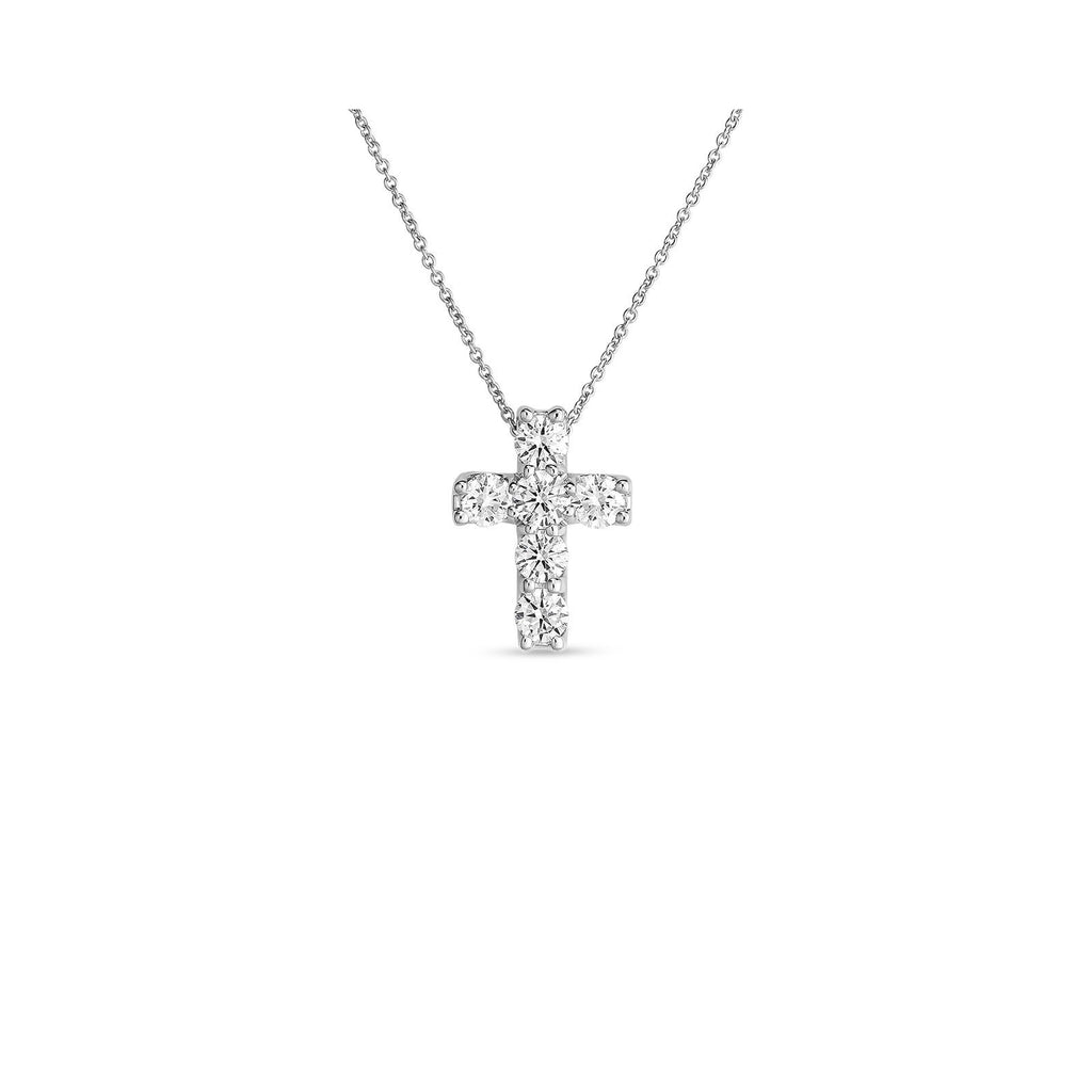 Roberto Coin 18k Small Diamond Cross Necklace - ShopStyle