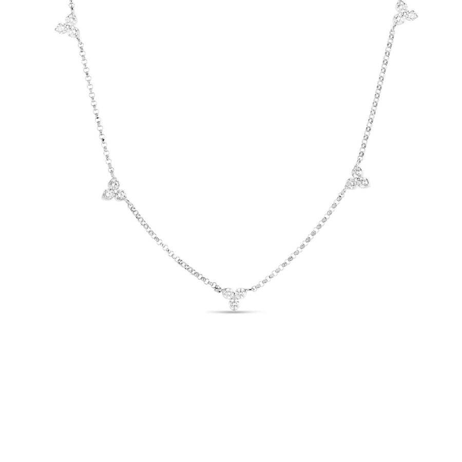 Roberto Coin Diamonds by the Inch 5 Station Flower Necklace - 7773261AW17X