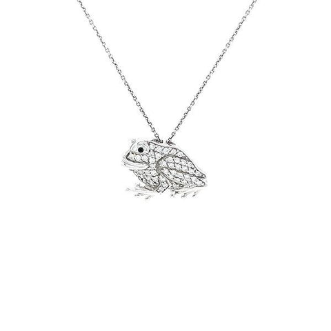 Roberto Coin Frog Diamond Necklace-Roberto Coin Frog Diamond Necklace -