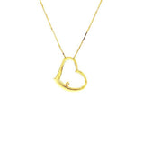 Roberto Coin Heart Diamond Necklace-Roberto Coin Heart Diamond Necklace -