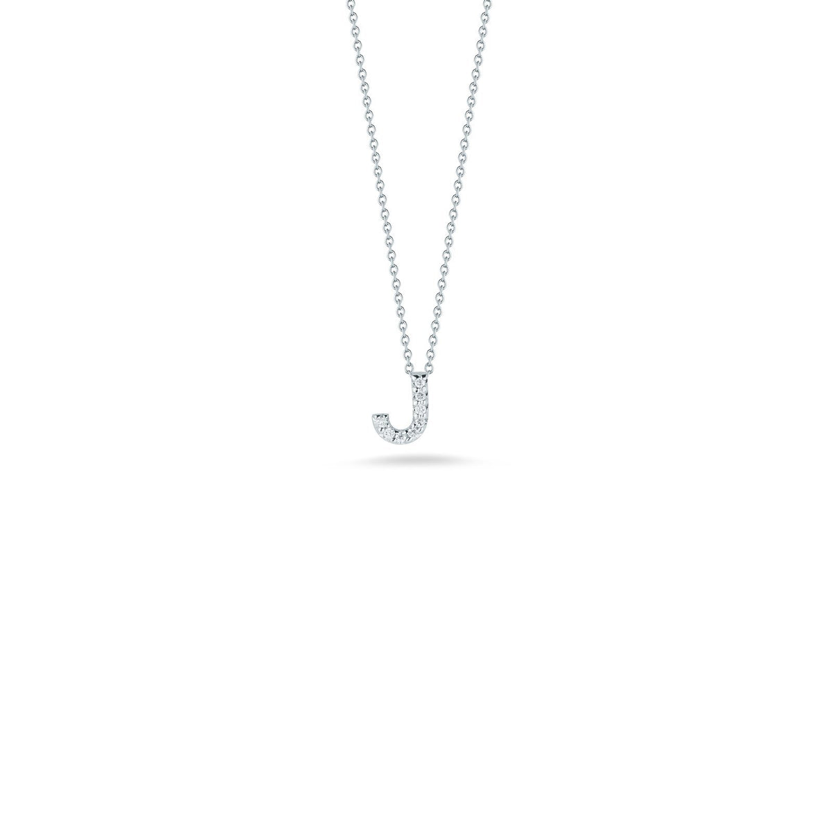 Roberto Coin Letter "J" Pendant - Roberto Coin Letter "J" Pendant in 18 karat white gold.
