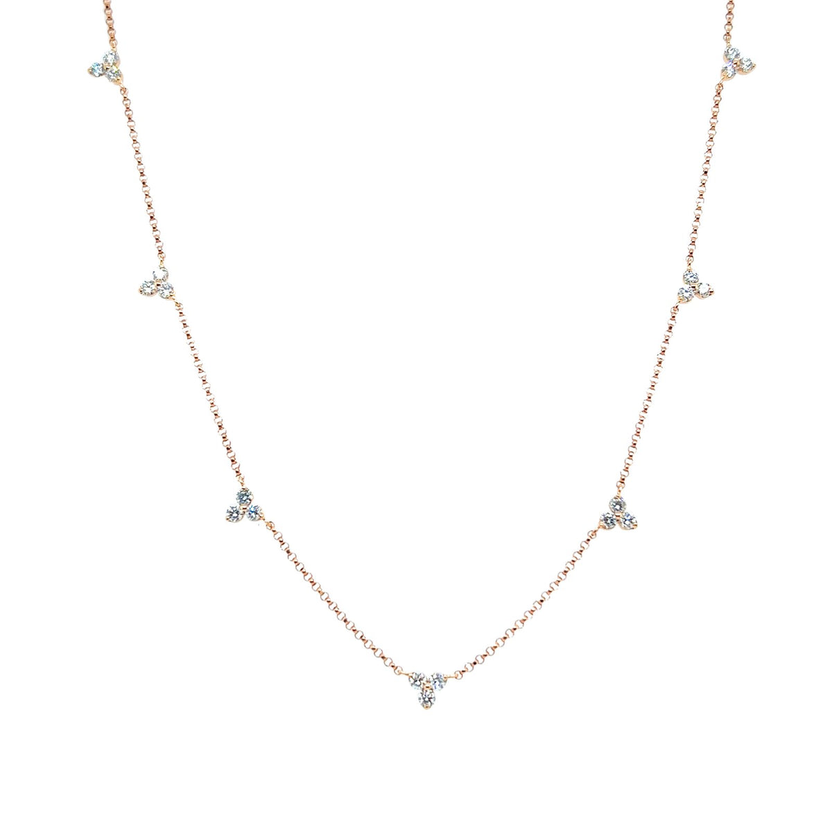 Roberto Coin Love by Inches Flower Diamond Necklace - 7773262AX17X