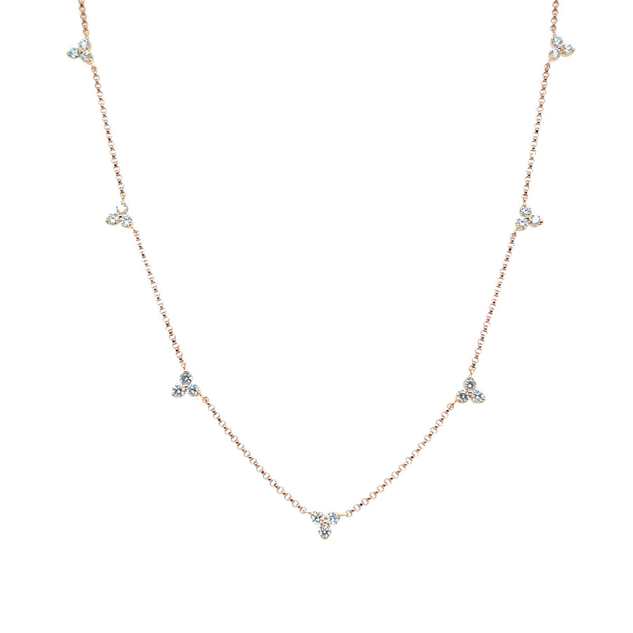 Roberto Coin Love by Inches Flower Diamond Necklace - 7773262AX17X