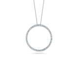 Roberto Coin Medium Circle Diamond Pendant -