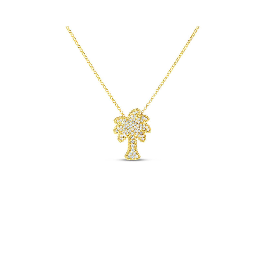 Roberto Coin Palm Coin Necklace Roberto Coin Palm Tree Pendant