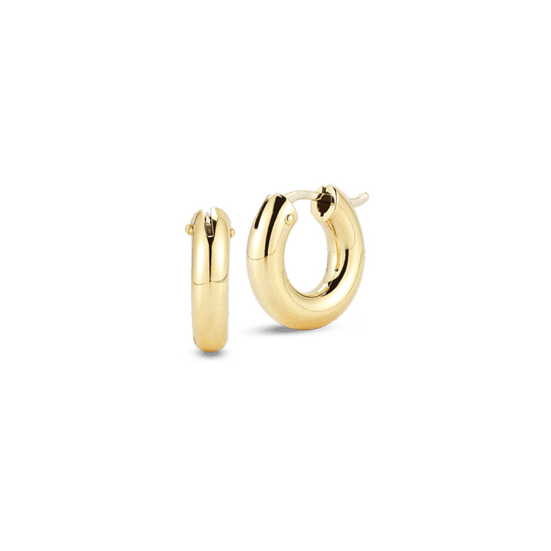 Roberto Coin Perfect Gold Hoop Earrings-Roberto Coin Perfect Gold Hoop Earrings - 210004AYER00