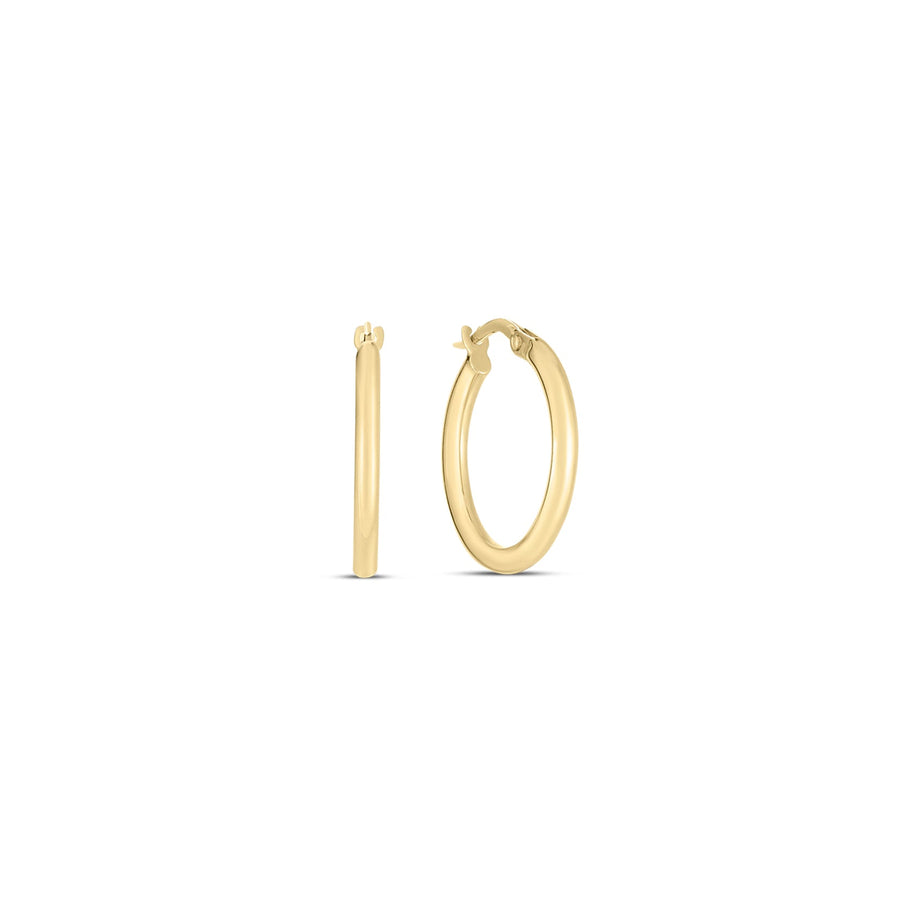 Roberto Coin Perfect Gold Hoop Thin Earrings - 5560252AYER0