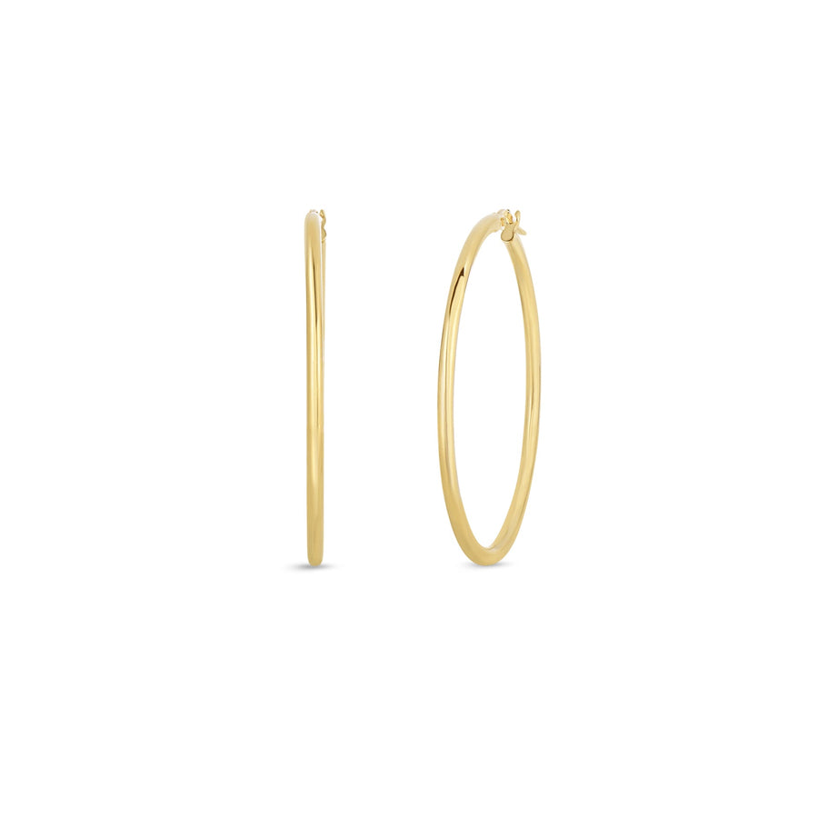 Roberto Coin Perfect Gold Large Hoop Earrings - 556023AYER00