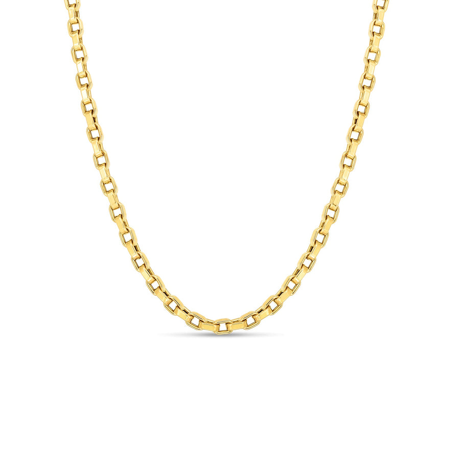 Roberto Coin Perfect Gold Square Link 22" Chain - 5310166AY220