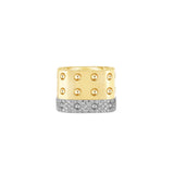 Roberto Coin Pois Moi 3 Row Square Diamond Ring -