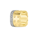 Roberto Coin Pois Moi 3 Row Square Diamond Ring -