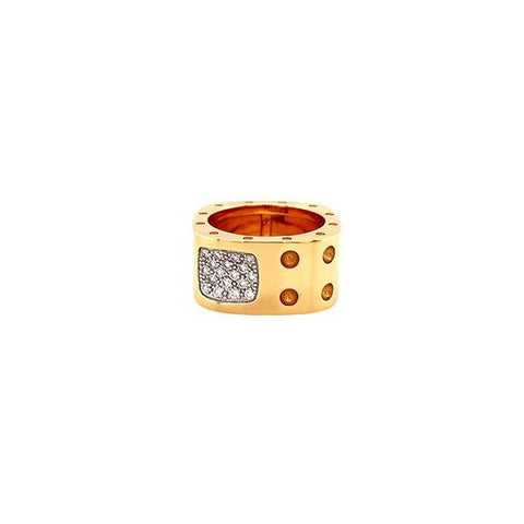 Roberto Coin Pois Moi Diamond Square Ring-Roberto Coin Pois Moi Diamond Square Ring -