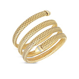 Roberto Coin Primavera 3 Row Diamond Cuff Bracelet -