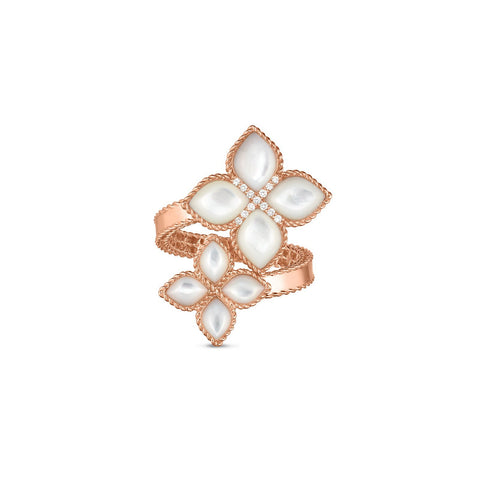 Roberto Coin Princess Flower Bypass Ring-Roberto Coin Princess Flower Bypass Ring -