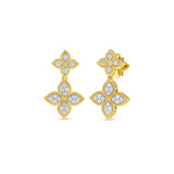 Roberto Coin Princess Flower Diamond Drop Earrings - 7771809AJERX