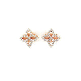 Roberto Coin Princess Flower Diamond Earrings -