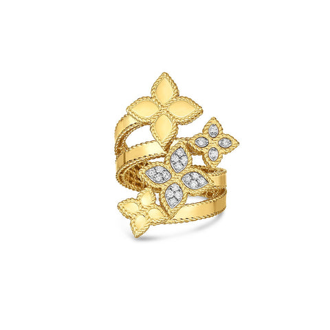 Roberto Coin Princess Flower Diamond Ring-Roberto Coin Princess Flower Diamond Ring -