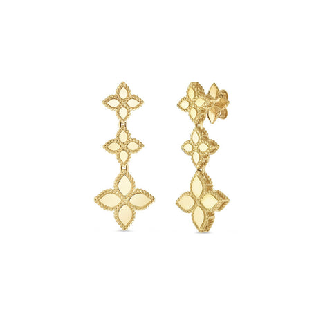 Roberto Coin Princess Flower Drop Earrings-Roberto Coin Princess Flower Drop Earrings -