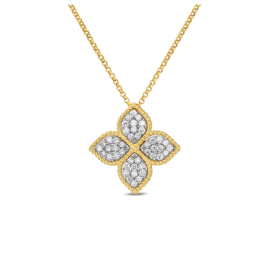Roberto Coin Princess Flower Large Diamond Pendant - 7771369AJCHX