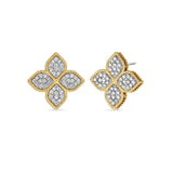 Roberto Coin Princess Flower Large Diamond Stud Earrings -