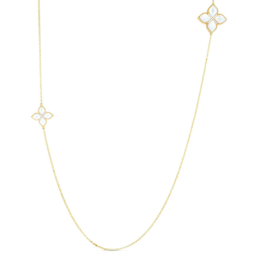 Roberto Coin Princess Flower Long Necklace -