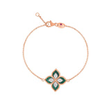 Roberto Coin Princess Flower Malachite Bracelet -