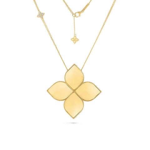 Roberto Coin Princess Flower Medallion Pendant-Roberto Coin Princess Flower Medallion Pendant -