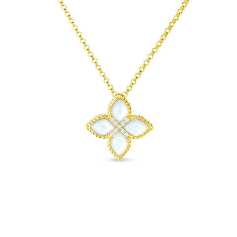 Roberto Coin Princess Flower Medium Pendant-Roberto Coin Princess Flower Medium Pendant -