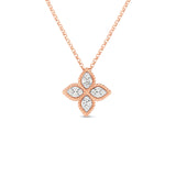 Roberto Coin Princess Flower Medium Reversible Diamond Pendant -