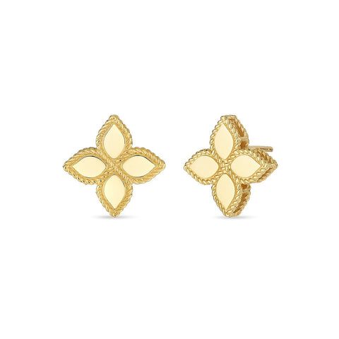 Roberto Coin Princess Flower Medium Stud Earrings-Roberto Coin Princess Flower Medium Stud Earrings -
