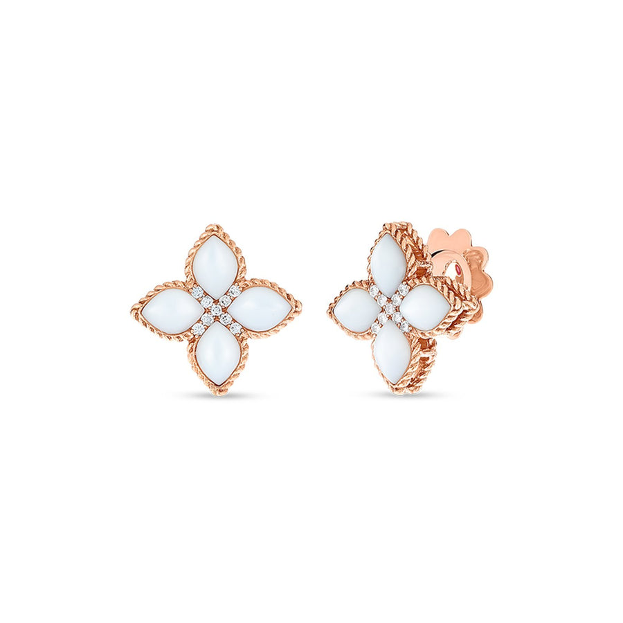 Roberto Coin Princess Flower Medium Stud Earrings -