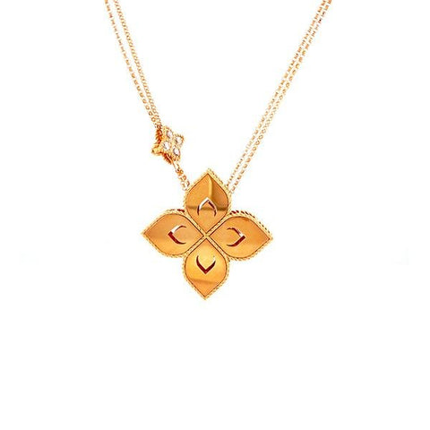 Roberto Coin Princess Flower Necklace-Roberto Coin Princess Flower Necklace -