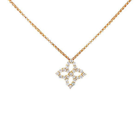 Roberto Coin Princess Flower Necklace-Roberto Coin Princess Flower Necklace -