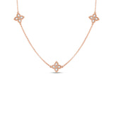 Roberto Coin Princess Flower Reversible Diamond Necklace -