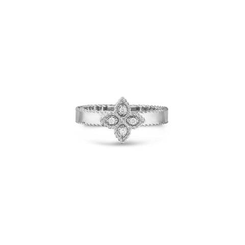 Roberto Coin Princess Flower Small Diamond Ring-Roberto Coin Princess Flower Small Diamond Ring -
