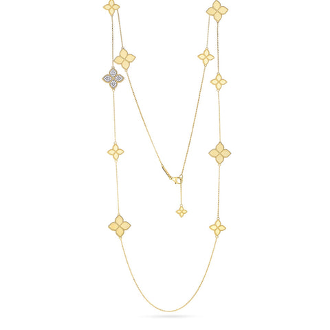 Roberto Coin Princess Flower Station Necklace-Roberto Coin Princess Flower Station Necklace - 7771389AJ36X
