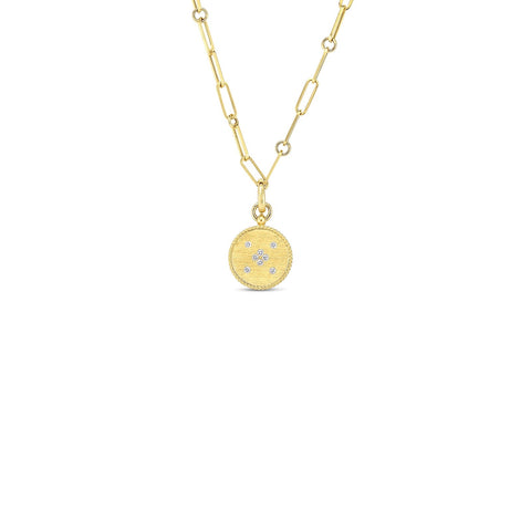 Roberto Coin Venetian Princess Small Medallion Necklace-Roberto Coin Venetian Princess Small Medallion Necklace - 7773105AY19X