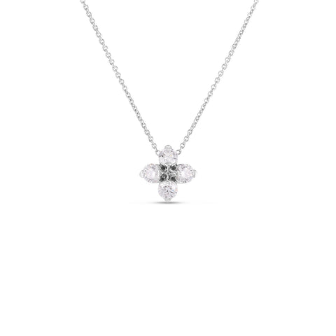 Roberto Coin Verona Diamond Flower Necklace - 111465AWCHX0