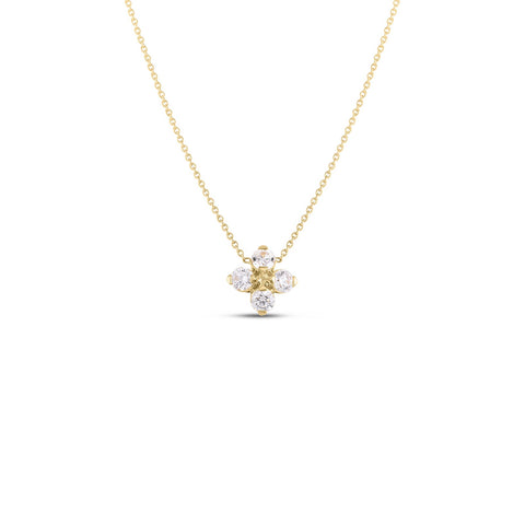 Roberto Coin Verona Diamond Flower Necklace - 111465AYCHX0