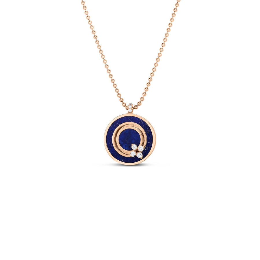 Roberto Coin Verona Diamond & Lapis Necklace - 8883126AX17X