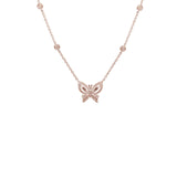 Rose Gold Diamond Necklace - INI00195R